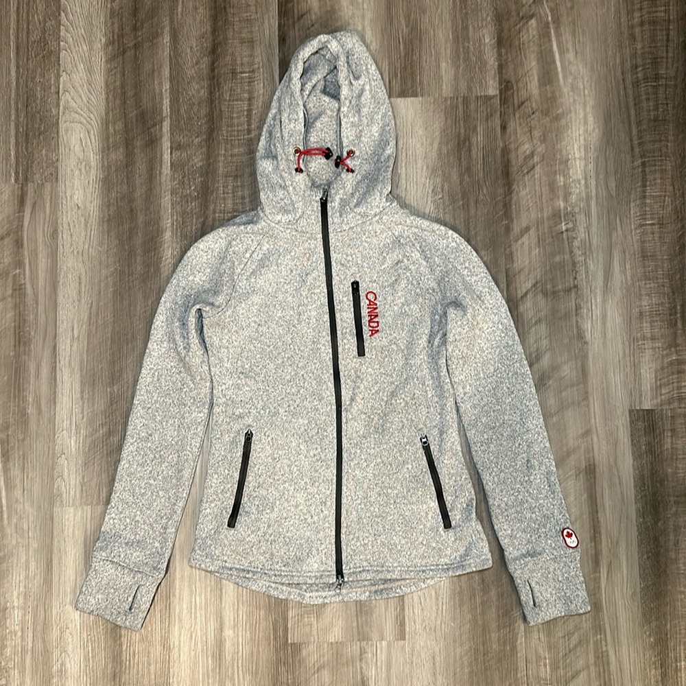 Hudson’s Bay Official Team Canada Fill Zip Fleece Hoodie - Medium